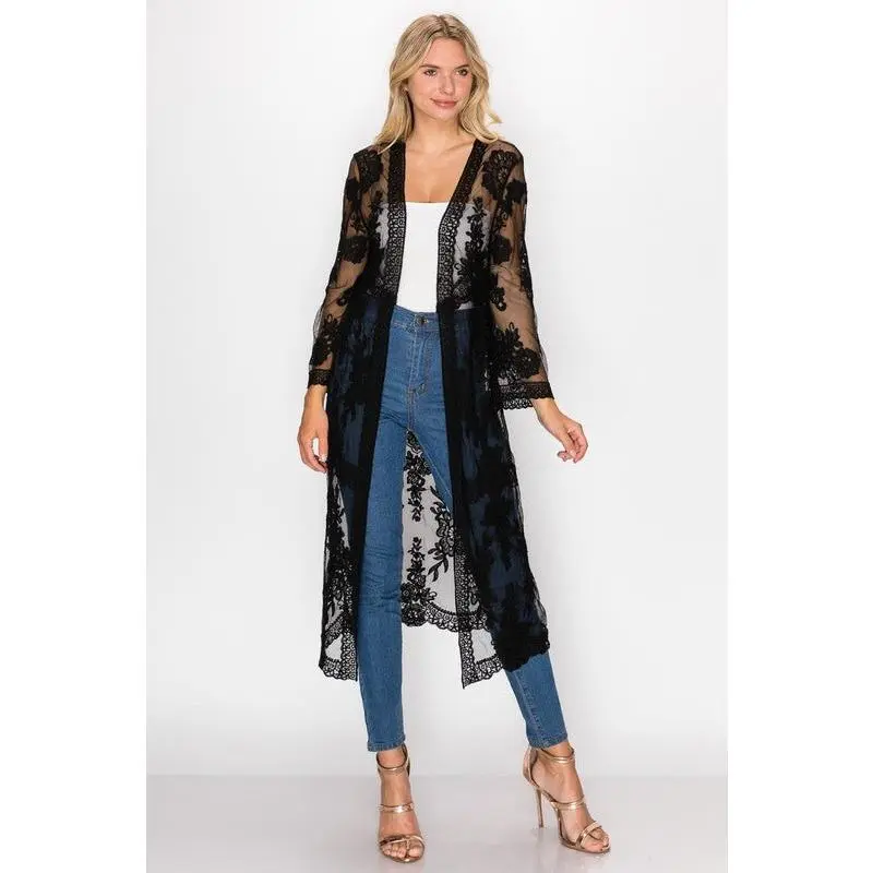 Havana Nights Lace Duster
