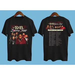 Double Sided 2 Sides Keith Sweat The R&B Lovers Tour 2026 Black Shirt