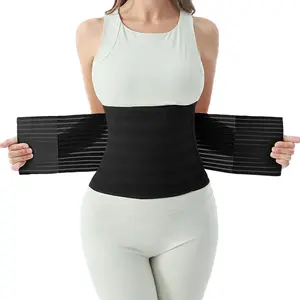 Postpartum Belly Band for Women: Abdominal Binder Post Surgery Compression Support Belt - Waist Trainer Girdle C Section Wrap