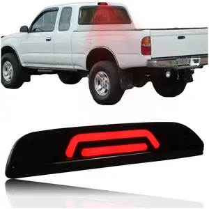LED Third Brake Light Compatible with 1997-2015 Toyota Tacoma - High Mount Stop Lamp Replacement | Direct Fit Smoked Lens | Plug & Play Installation