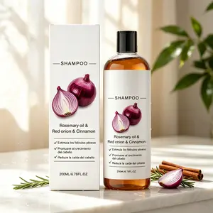 Red Onion Herbal Hair Care Shampoo, Rosemary Oil & Cinnamon Extract Formula, Strengthening & Volumizing Shampoo For All Hair Types, Daily Scalp Care, 7 Fl Oz (200ml)