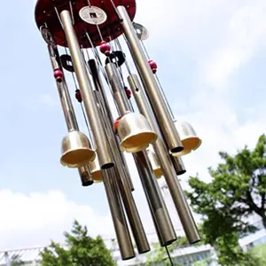 Large Wind Chime Tubes Bells Metal Church Bell Wood Metal For Outdoor Garden Yard Home Decoration Bless A Symbol Of Good Luck
