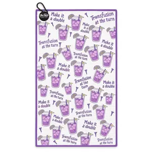 Transfusion Golf Towel - Soft Absorbent Waffle Towel with Hook & Magnet