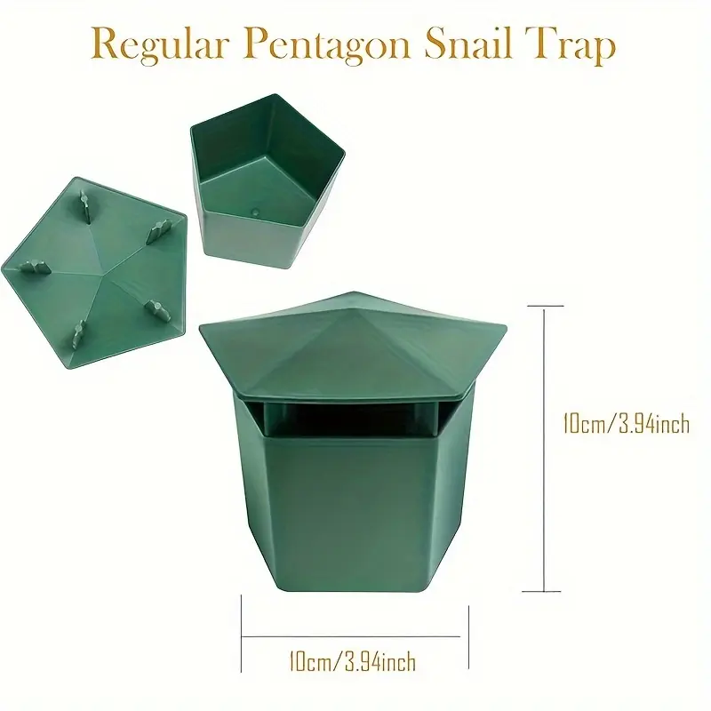 A 5pcs Sustainable Snail Trap Set, Suitable for Snails, Insects, Reptiles, And More, Designed for Use in Gardens, Vegetable Patches, And Landscaping, Providing Physical Pest Control.