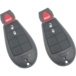 Replacement Keyless Entry Remote Key Fob Shell Case Fit for 2013-2018 Dodge Ram Truck 1500 2500 3500 GQ4-53T 56046953 (2)