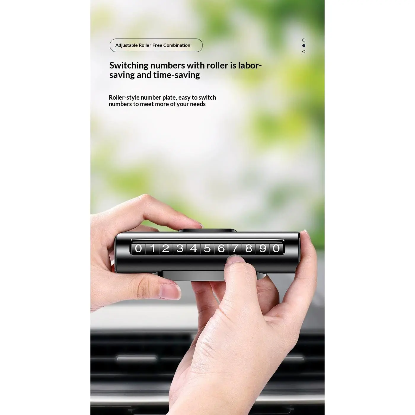 Creative car accessories temporary parking sign, car number plate, hidden parking license plate Creative car accessories temporary parking sign, car number plate, hidden parking license plate