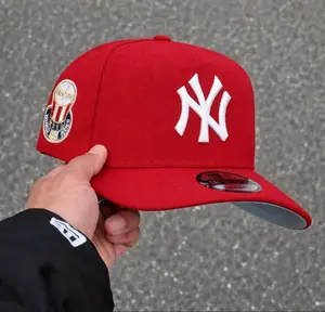 New York Yankees 9FIFTY White & Red Baseball Cap - World Series Patch Streetwear Hat