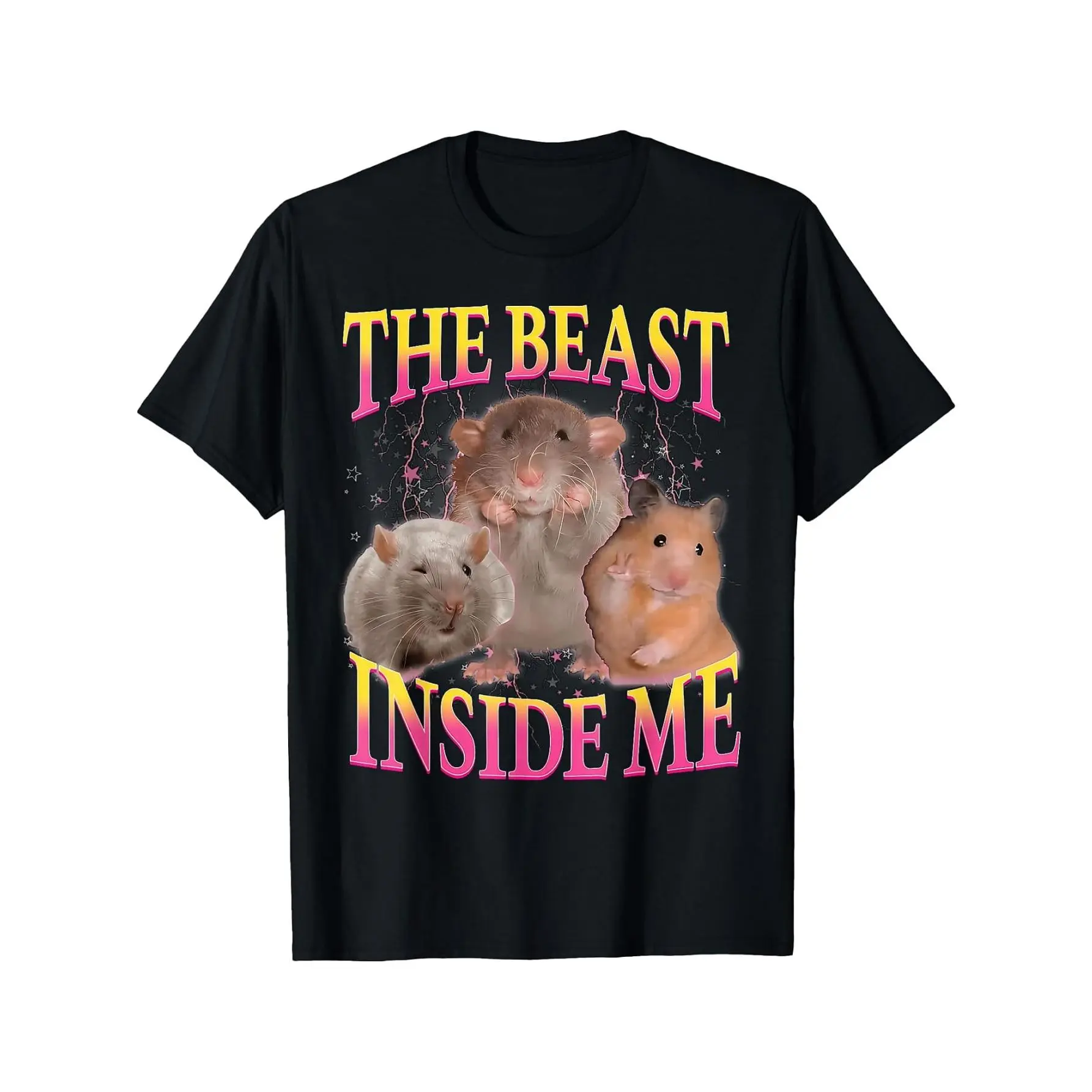 Rats Spelled Backwards is Star Funny Humor Rat Meme Lover T-Shirt Cotton Clothing