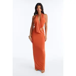 Meet My Energy Maxi Dress - Orange