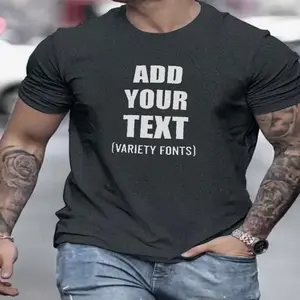 Short Sleeve T Shirt Casual Casual Cotton (We Print What you Want)