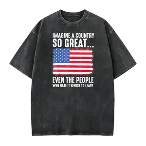 Patriotic Shirt Imagine A Country So Great Tee, Conservative Political T-Shirts, American Flag Graphic Tee, Slogan Shirt