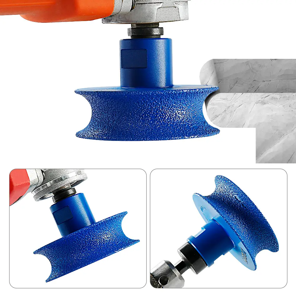 Diamond Edge Grinding WheelRound Edge Grinding Wheel, Tile, Stone, Marble, Quartz Stone Grinding to Rounded Corners, Angle Grinder Grinding Wheel