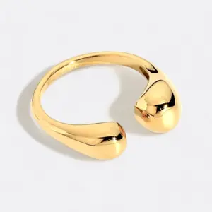 Willa Open Ring 18k Gold, Waterproof and Hypoallergenic Jewelry