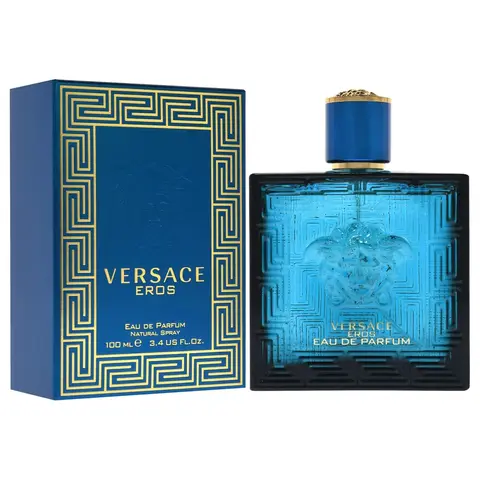Versace Eros Eau de Parfum Spray 3.4 Oz 100 Ml - Fresh Woody Scent