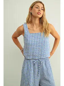 Blue Skies & Sweet Days Gingham Set
