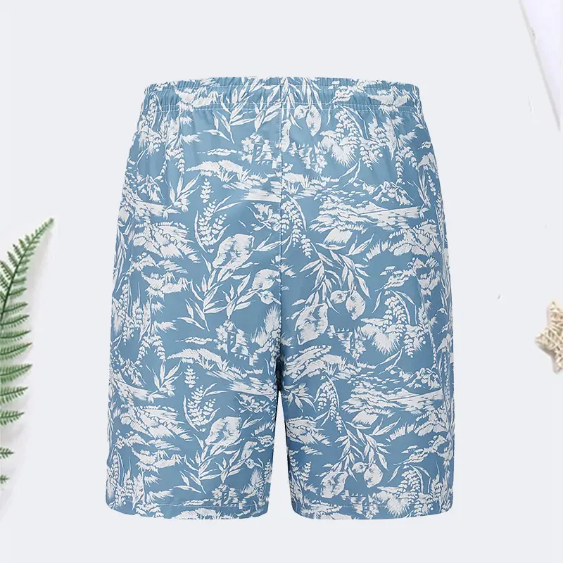 Multi-pack men’s Hawaiian beach shorts: quick-drying swim trunks with pockets; summer casual tropical floral print board shorts suitable for the beach and pool. Multi-pack men’s Hawaiian beach shorts: quick-drying swim trunks with pockets; summer casual tropical floral print board shorts suitable for the beach and pool.