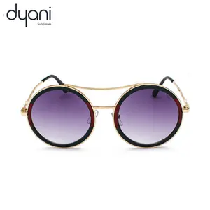 Dyani The Altair Sunglasses - Iconic Round Lens with Gradient UV400 Protection & Premium Metal Frame for Unisex Wear