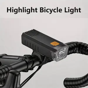 LED Bike Light, Type-C Rechargeable Bicycle Headlight, Ultra Bright Front Bike Light with 4 Modes for Road, MTB and Outdoor Cycling