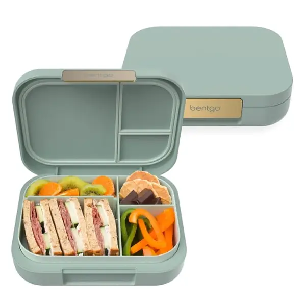 Bentgo Modern - Adult & Teen Bento Lunch Box; 3-4 Compartments, Leak-Resistant, 5.5 Cup Capacity/44 fl oz, Improved Locking Clips, Reusable, BPA-Free, Dishwasher/Microwave Safe Tray