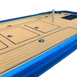 Hydro-turf 2 Tone Wide Groove Teak Cut