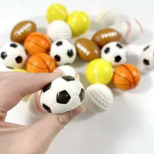 2-Pack Mini Stress Relief Soccer Balls, 1.6 Inch Foam Sports Ball, Soft Squeeze Football for Kids & Adults, Sensory Fidget Relief, Relaxation, Party Gift, Classroom Reward