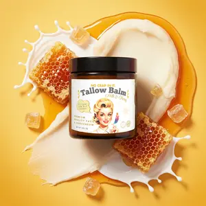 Grass-Fed Tallow Balm - All Purpose Skin Moisturizer - 4oz for Deeply Moisturized Skin