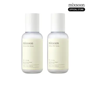 [mixsoon Official Shop] Soybean Milk Serum Duo (50ml x 2) | Vegan Fermented Soy Protein, Ceramide & Peptides for Deep Moisture, Pore Tightening, Brightening & Elasticity Care
