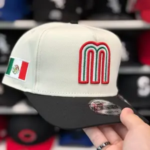 New Era MLB Mexico Snapback Baseball Cap – LA Dodgers NY Yankees Braves Pirates Adjustable Flat Brim Hat, Embroidered Team Logo Streetwear Fashion Cap for Men Women, Classic Hip Hop Sports Hat