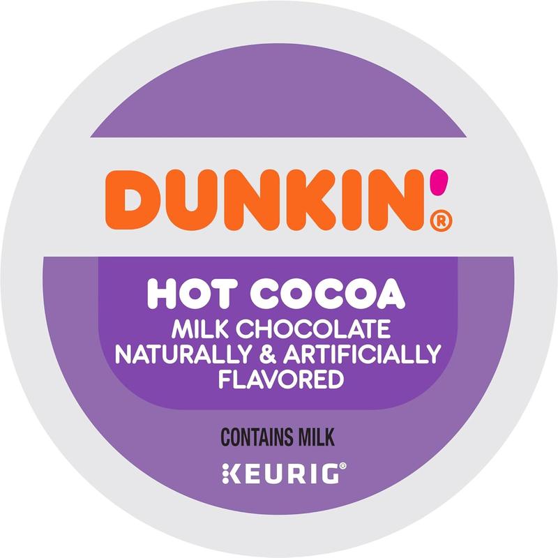 Dunkin' Donuts Milk Chocolate Hot Cocoa Keurig Single-Serve K-Cup, Box Of 22