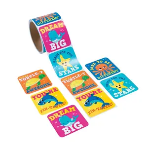 Under the Sea Jumbo Roll Stickers - 100 Pc.