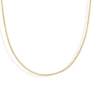EVRY JEWELS Gold or Silver Plated Stainless Steel Women's Hypoallergenic Kate Necklace