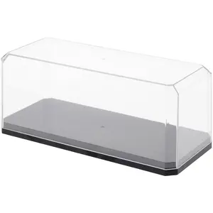 Pioneer Plastics Plastic Display Case with Base for 1:43 Scale Cars, 6.125" W x 2.625" D x 2.25" H