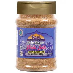 Himalayan Pink Salt Smokey Garlic Flavor (84 Essential Trace Minerals) 5.8oz (164g) - Rani Brand Authentic Indian Products