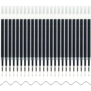 24 count Retractable Black Gel Ink Refills, 0.7 mm Point Black Ink