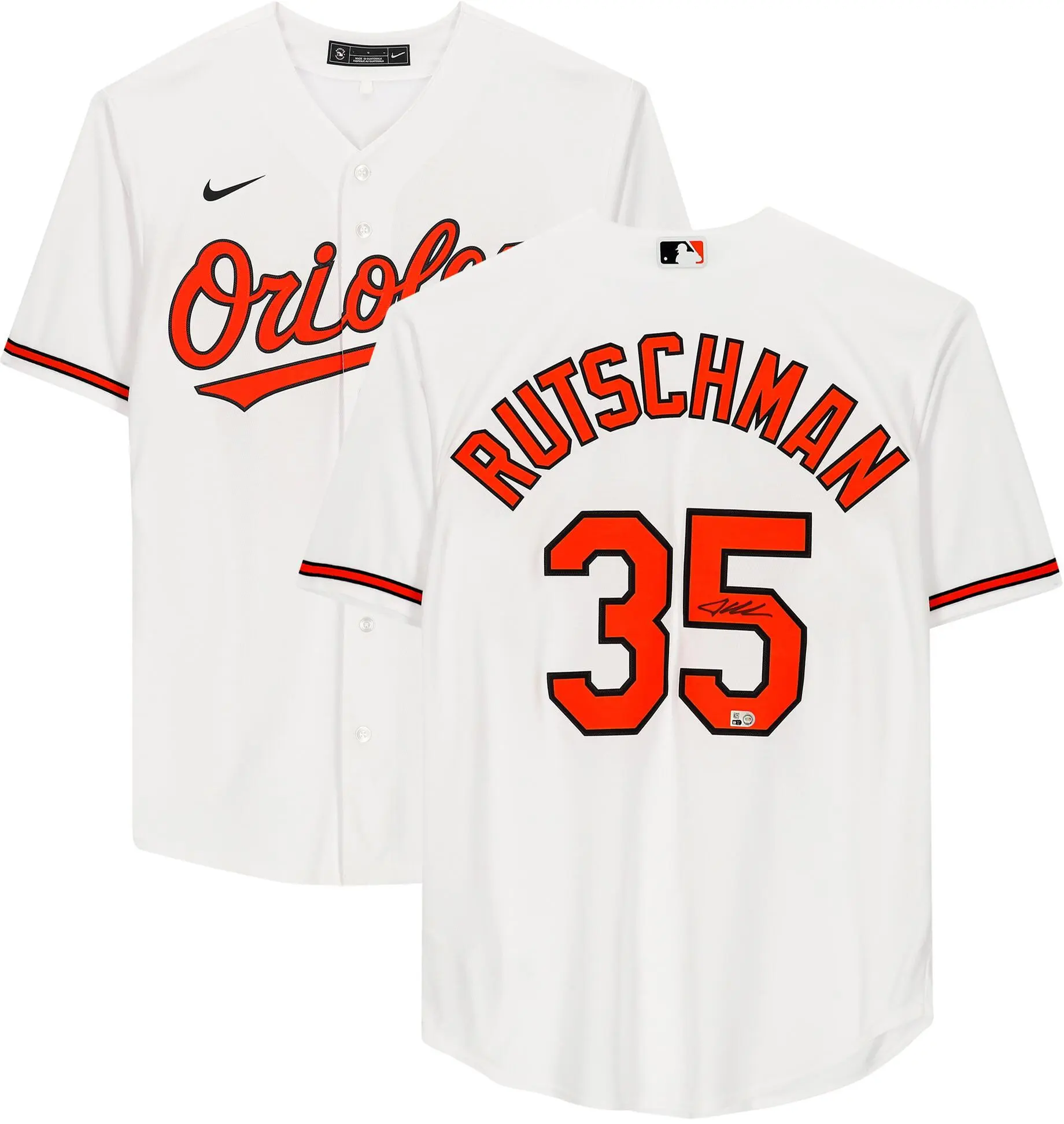 Adley Rutschman Baltimore Orioles Autographed White Nike Replica Jersey - Fanatics Authentic Certified