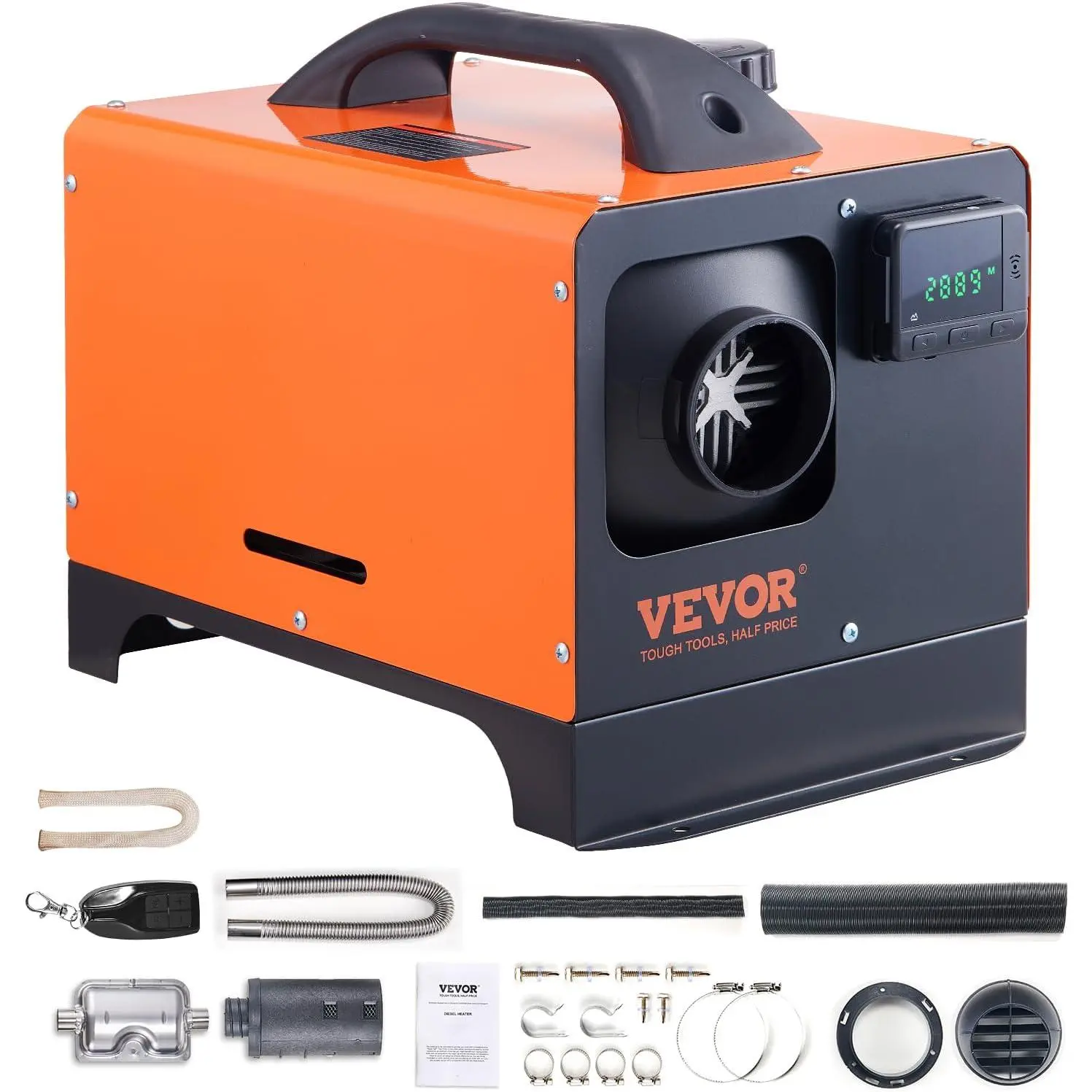 8KW Diesel Heater, Diesel Heater All in One with Remote Control and LCD Screen, Parking Bunk Heater, Fast Heating Low Noise, Portable Diesel Heater for Truck Van RV Trailer Camper