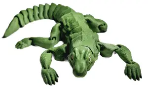 Flexi-Mech Komodo Dragon Flexible Fully Articulated 3d Printed Reptile  Fidget Toy