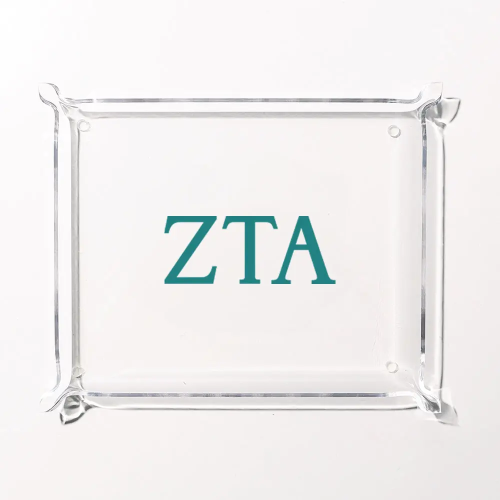 Zeta Tau Alpha Acrylic Tray | Clear