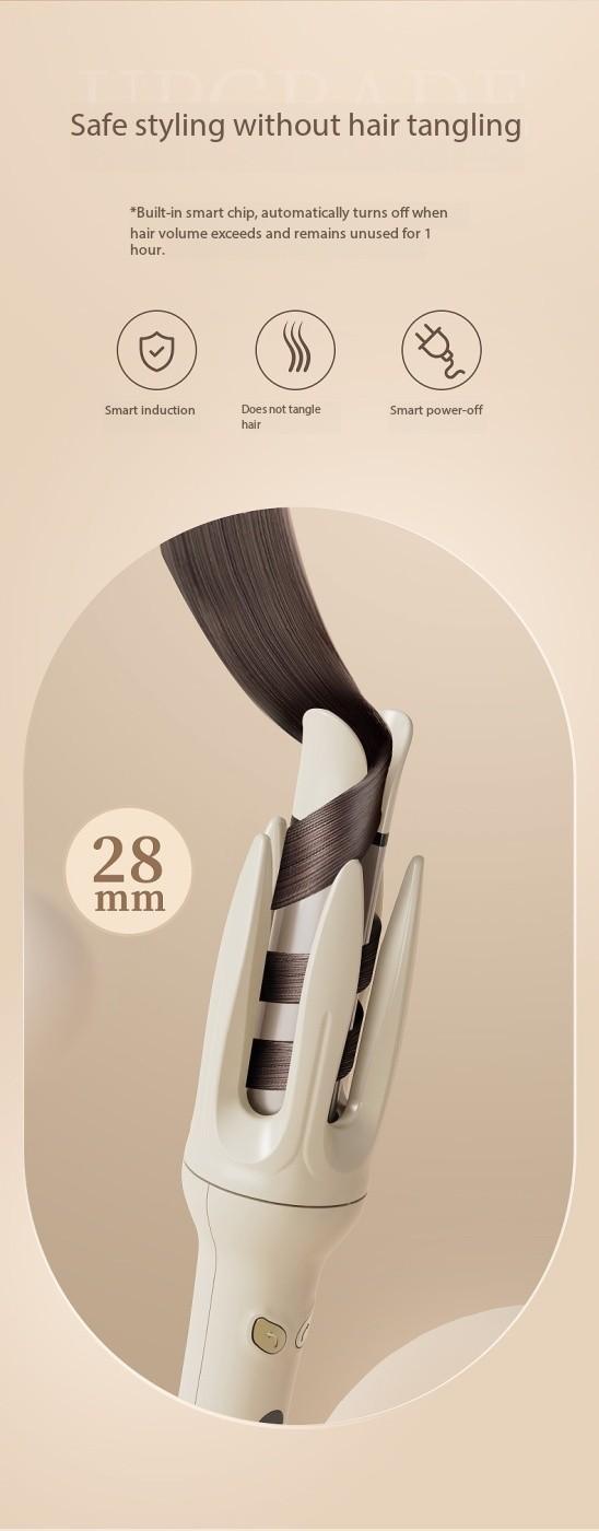 Fully automatic curling stick lazy curling tool electric rotary curler large curling without damaging hair 28mm Comfort Hair Curler