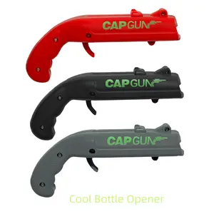 Cap Gun Bottle Opener – Funny Shooting Opener for Family Gatherings, Party Games, Bar & Outdoor BBQ, Cool Gift for Father's Day Birthday Christmas