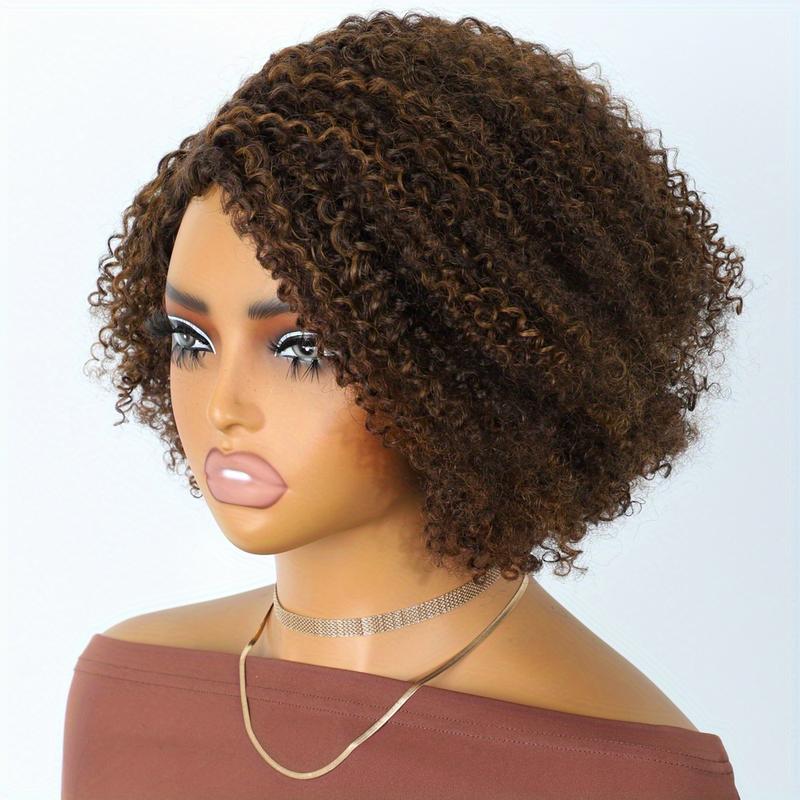 Fashion New 250% density Short Pixie Cut Afro Kinky Curly Bob Wig 4x1 Lace Human Hair Wigs For Women Brazilan Ombre Blonde Highlight Brown Afro Kinky Curly Human Hair Wig With Bangs Fashion New 250% density Short Pixie Cut Afro Kinky Curly Bob Wig 4x1 Lace Human Hair Wigs For Women Brazilan Ombre Blonde Highlight Brown Afro Kinky Curly Human Hair Wig With Bangs