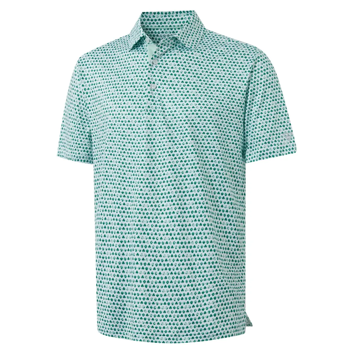 MAELREG Golf Shirts for Men Print Performance Moisture Wicking Dry Fit Print Collared Mens Polo Shirt Short Sleeve