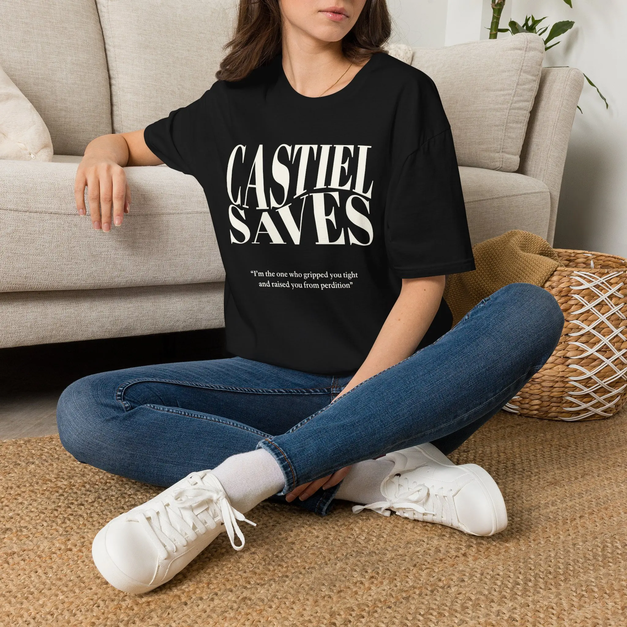 Supernatural Castiel TV Show Your Tee Celebrity Inspired T-Shirt,TV Actor Fan Gift,Handmade Fan Art Shirt FD