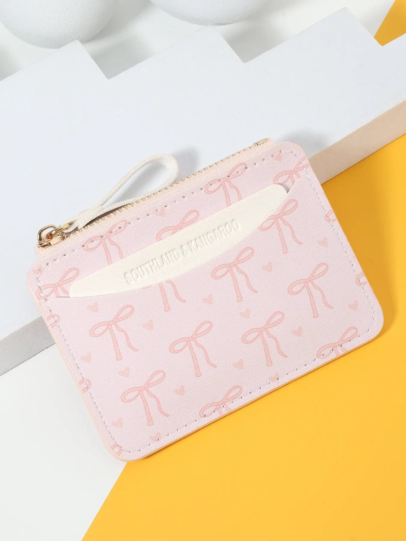 Fashionable zipper credit card holder, ultra-thin credit card coin wallet, women's simple casual handbag, lightweight and portable