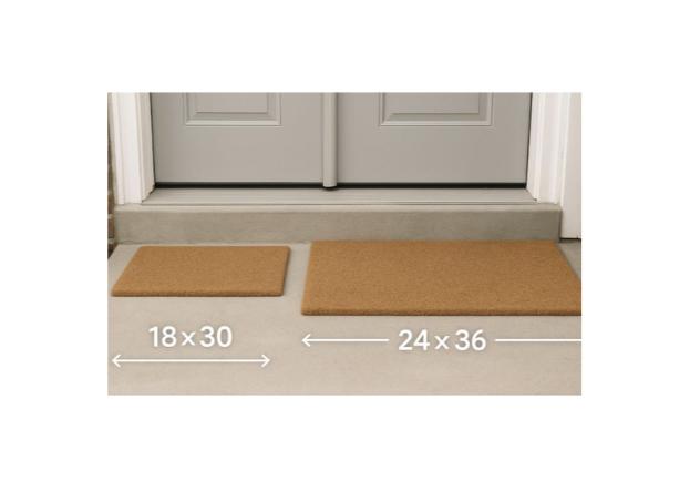 Christmas Tree Pattern Doormat Handcrafted Flocking Design for Long Lasting Christmas Decoration