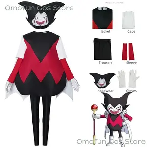 Gomā Goma Cosplay Costume Hat Gomer King Gomah Demon King Anime Manga Dragon Cosplay Halloween Party Villain Roleplay Unisex