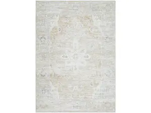 Livabliss EMO2304-7RD 6 ft. 11 in. x 6 ft. 11 in. Machine Woven Emory Dual-Tone Circle Area Rug, Light Silver & Sterling Grey, Circle Area Rugs, Dual-Tone Area Rugs