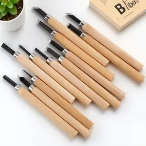 Professional Wood Carving Chisel Set with Non-Slip Handle High Carbon Steel Precision Tools for DIY Woodworking Craft Decoration Rust-Resistant Durable Portable Kit
