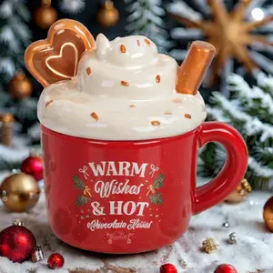 Hot Chocolate Mug Wax Melt Warmer - Festive Christmas Decor with FREE Gift!