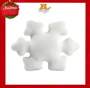 Christmas Snowflake Plush Pillow, Winter Snowflake Pillow, Christmas Gift for Men & Women, 1 Count Cute Warm Plush Cushion, Winter Home Decoration Sofa Bed Pillow, Snowflow Shaped Throw Pillow, Stuffed Toys for Adults, Soft Plush Toy, Christmas gift,
